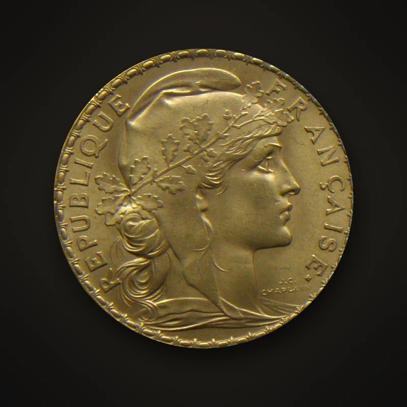 Pièce de 20 francs or de la IIIe République, 1907